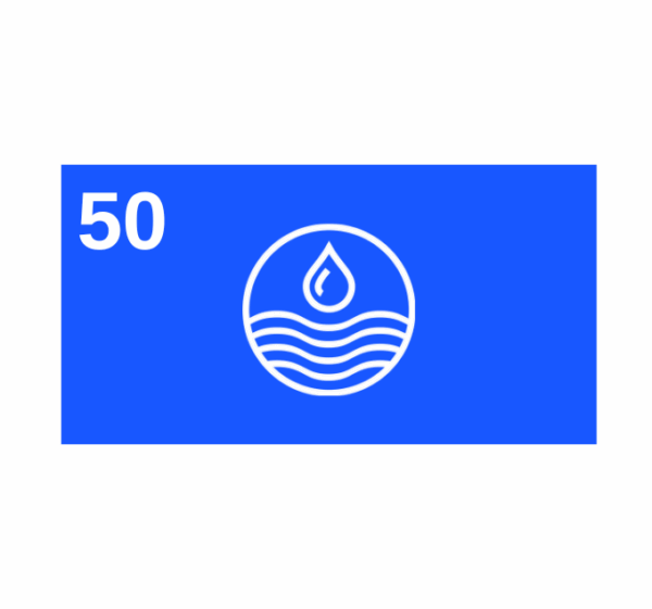 50 Gallon Water Card