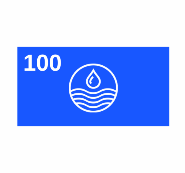 100 Gallon Water Card